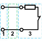 Схема подключения с оконечным резистором (EOL)